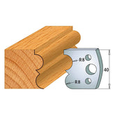 CMT 690.028 PROFILE KNIVES FOR INSERT SHAPER SYSTEM SP 1-37/64”x5/32”  (40x4mm)